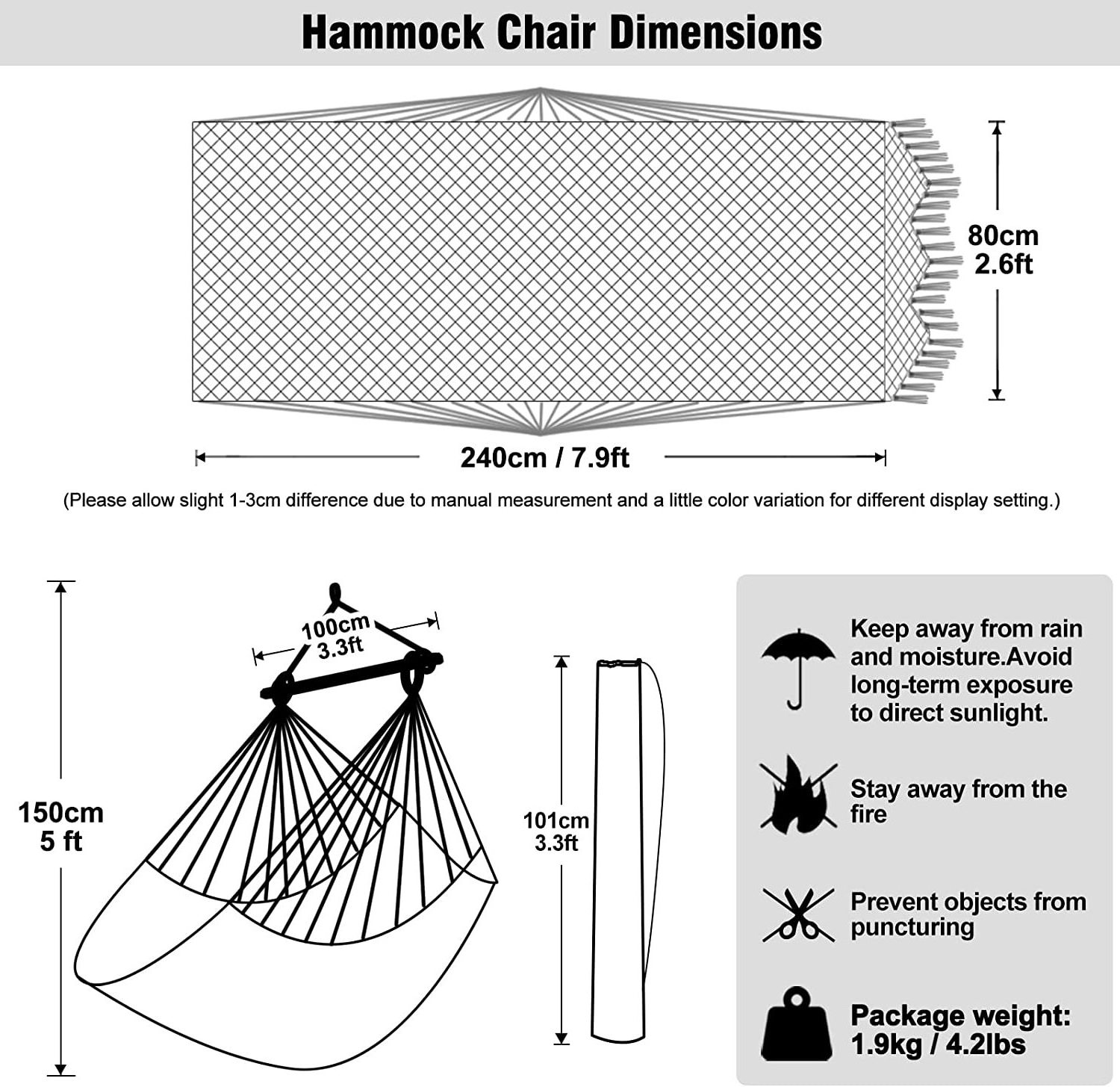 Outdoor indoor cheap rope hammock chair with cushions garden rope swing hammock chair