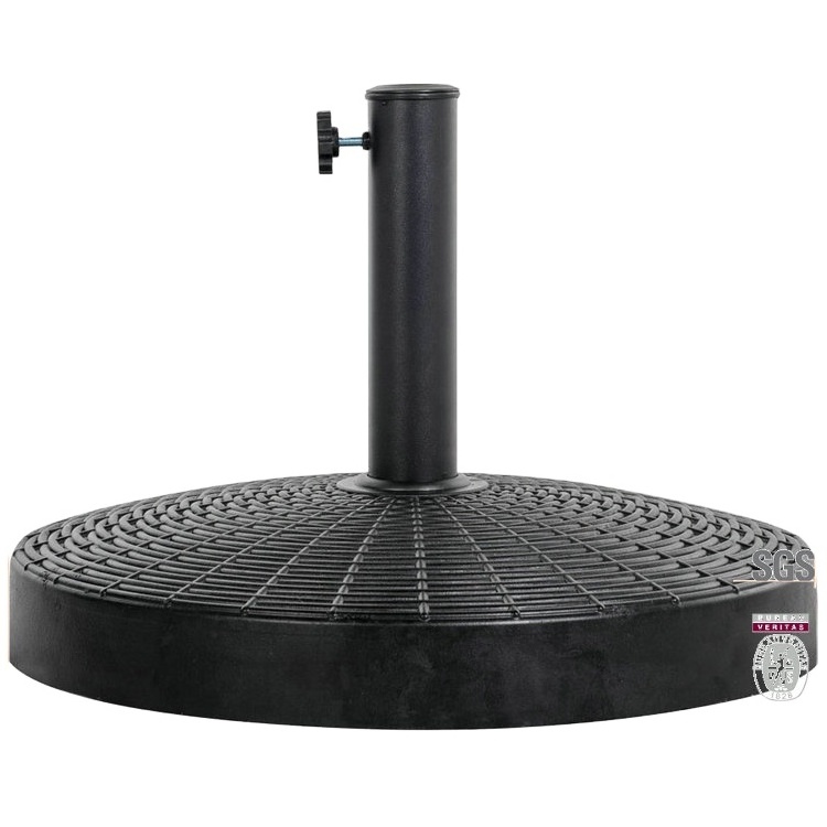 Wicker Resin Black Patio outdoor Market Umbrella Base Metal Heavy Duty Stand