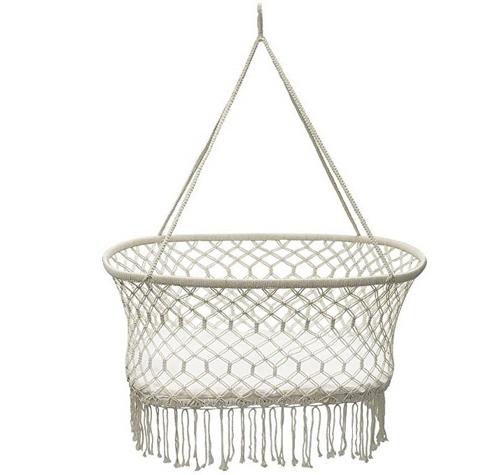 Outdoor/Indoor Hand Make Portable Baby Crib Cradle,Baby Hanging Hammock Swing Bed