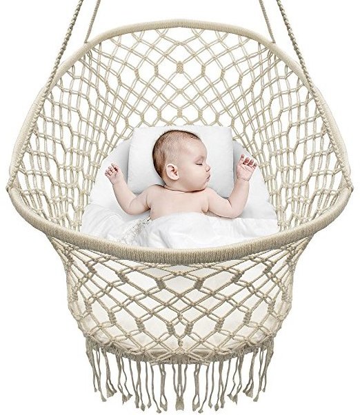 Outdoor/Indoor Hand Make Portable Baby Crib Cradle,Baby Hanging Hammock Swing Bed