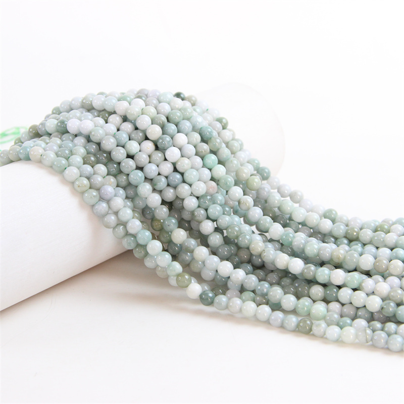 Pasirley Wholesale Natural Semi-Precious Stone Natural Stone Natural Burma Jade Beads Natural Jade  Beads For Jewelry Making