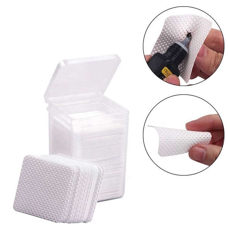 Custom Brand Private Label Eyelash Adhesive Glue Nozzle Wipes Lash Adhesive Remover Wipes