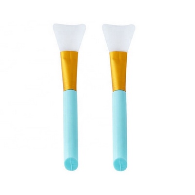 Custom logo Mini Soft beauty tools silicone facial face mud clay mask applicator brush for Sleeping Mask