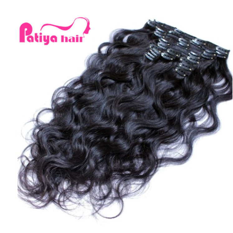 Wholesale Best Virgin Hair Vendors Double Weft Cip in Hair Extensions Eurasian Body Wave Vietnamese Raw Human Hair Clip Ins