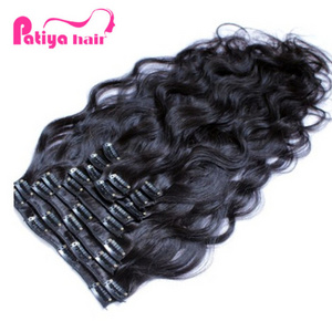 Wholesale Best Virgin Hair Vendors Double Weft Cip in Hair Extensions Eurasian Body Wave Vietnamese Raw Human Hair Clip Ins