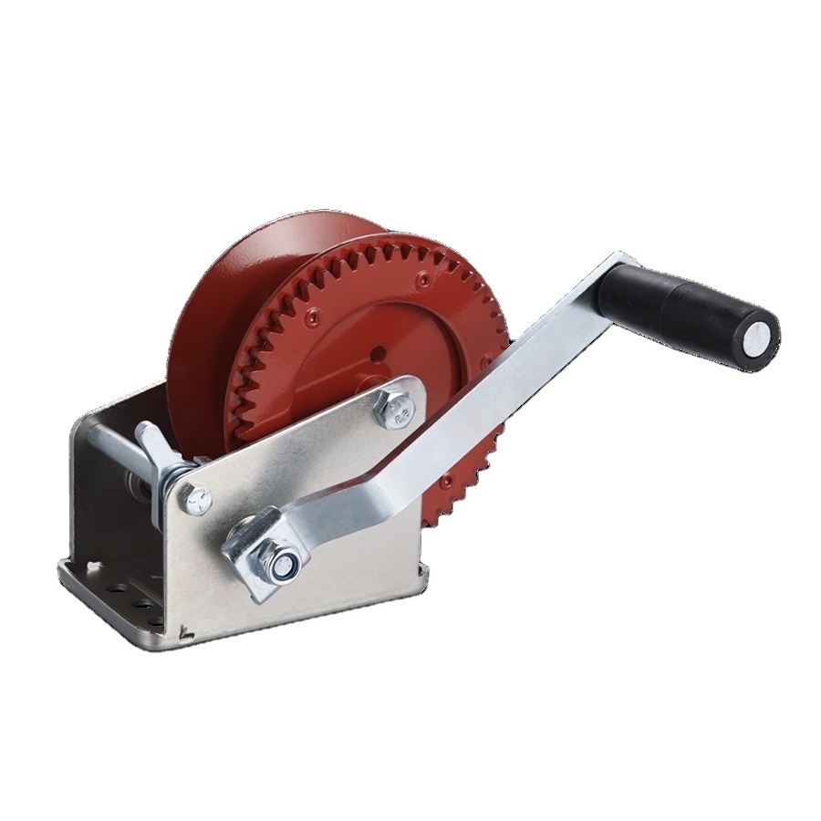 Made in China 1600LBS Hand Manual WinchTrailer Winch  Hand Operated Winch for Yacht Boat gear ratio 4:1