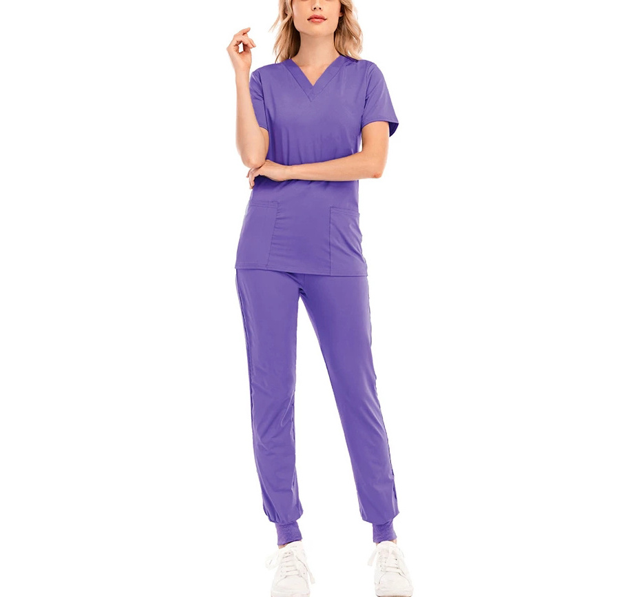 High Quality Hospital Clinic Doctor Work Suits Tops Pants Unisex Scrub Pet Nursing Medical Uniform Suit