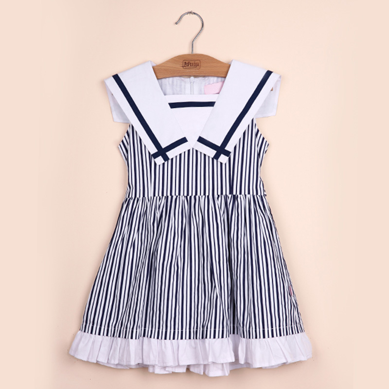 new summer wholesale custom Baby Girl Clothes sleeveless Casual Fashion pleated lovely princess skirt little girl's dress