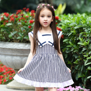 new summer wholesale custom Baby Girl Clothes sleeveless Casual Fashion pleated lovely princess skirt little girl's dress