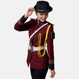 Newest Style British design Uniform For Security Guards Red Color For Women Security Jackets top