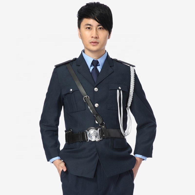 Factory Supply Wholesale Warm Up Security Guard Suit Uniforms Of Black Security Guard Suit Jackets