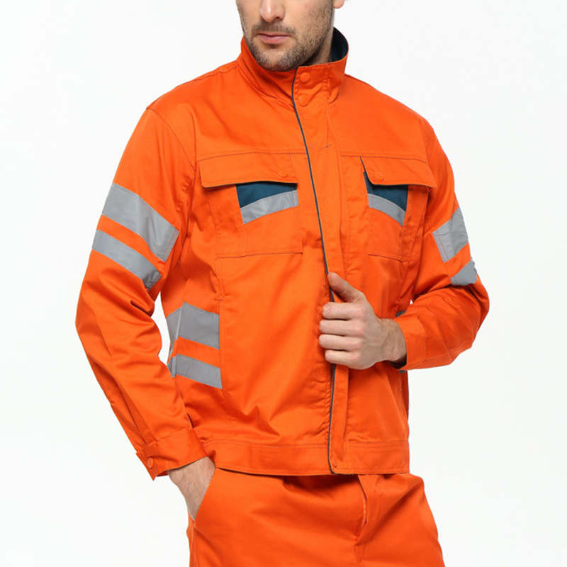 New Designs Custom orange safety snickers workwear Work Uniforms fireman Jacket And Pants