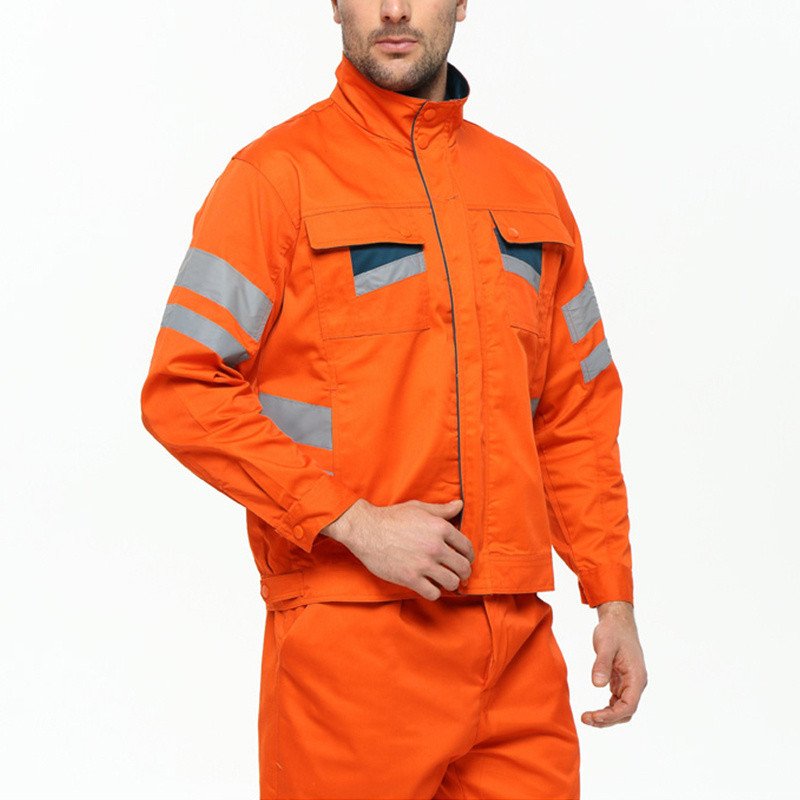 New Designs Custom orange safety snickers workwear Work Uniforms fireman Jacket And Pants