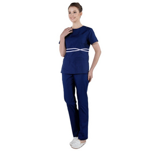 Wholesale Navy Blue Color Medical Nurse Uniforms United States