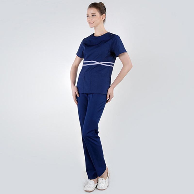 Wholesale Navy Blue Color Medical Nurse Uniforms United States