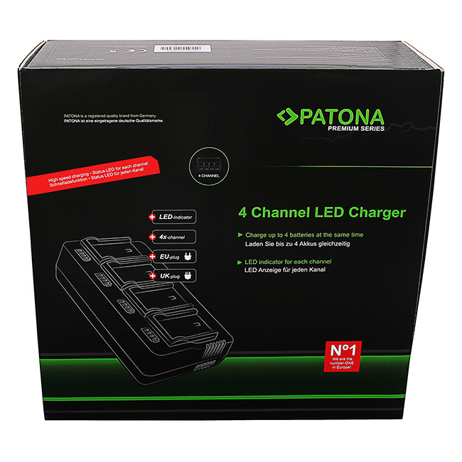 Wholesale Professional PATONA Premium 4-fold NP-FZ100 Charger for Sony A7 III Alpha 7 A7 R III Alpha 9