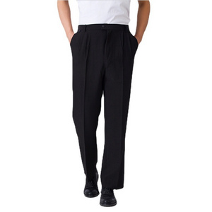 Hotel Long trousers men kitchen wear elastic waist hotel chef security pants uniform for man