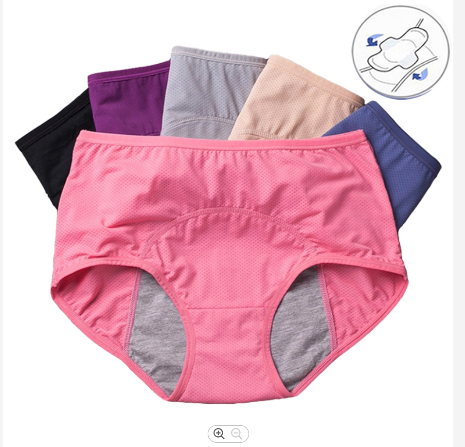 PATON Dropshipping plus size underwear women's cotton 3 layer leak proof menstrual period panties