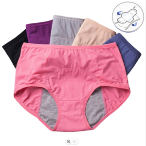 PATON Dropshipping plus size underwear women's cotton 3 layer leak proof menstrual period panties