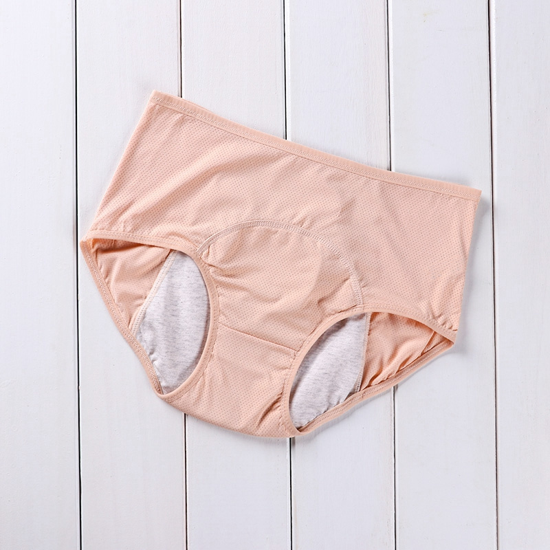 PATON Dropshipping plus size underwear women's cotton 3 layer leak proof menstrual period panties