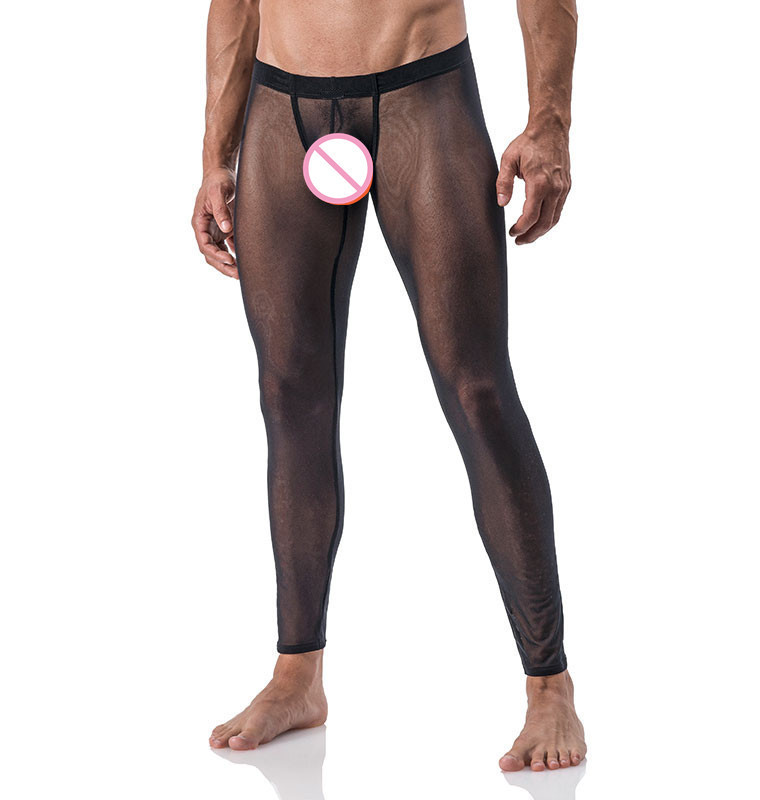 Men's underwear low waist men sexy gay boxer briefs underwear for men sexy thongs see through sports legging pants