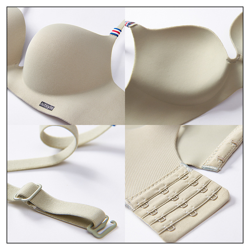 Young Girls Fashion Simple Solid Color Push Up Bra Women sexy underwear Wireless Seamless Bra