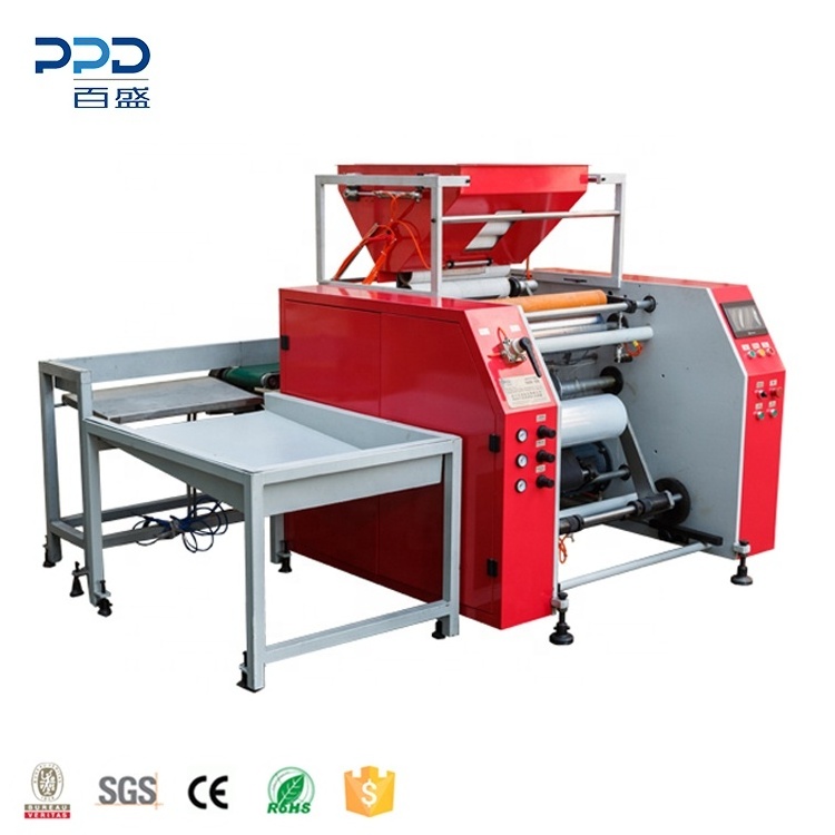 Latest Technology 3 Shaft Rewinder Electrical Automatic PE Stretch Film Rewinding Machine