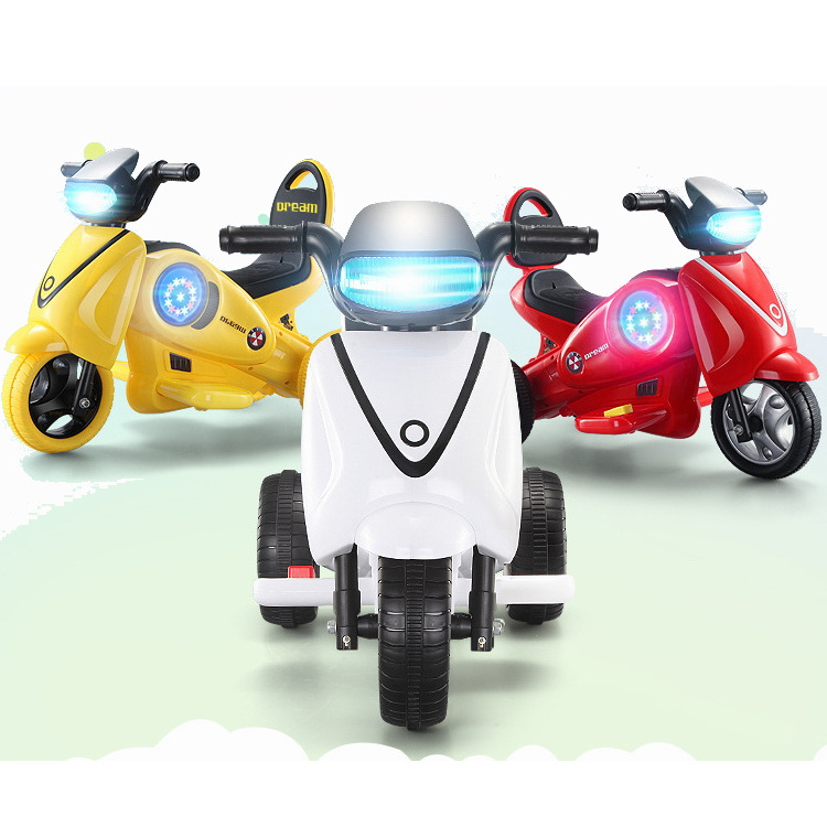 Ride on Car Kids Electric Children's Motorcycle Tricycles Hot Selling 6V 4.5AH Battery Plastic Unisex ABS 3 Wheels