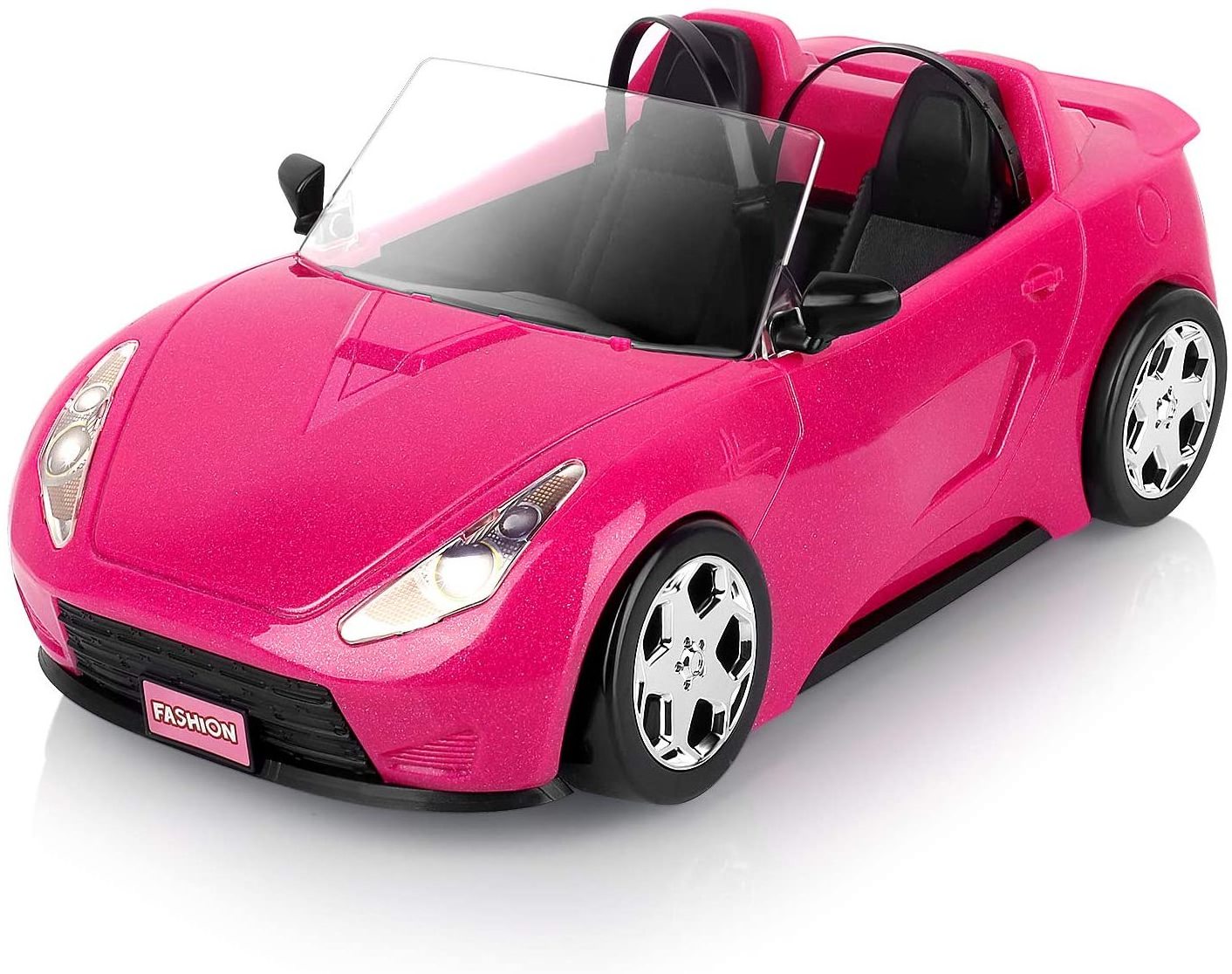 hot selling Convertible and Doll Pack Fashion Girl doll racing car Pink Convertible  Car for doll