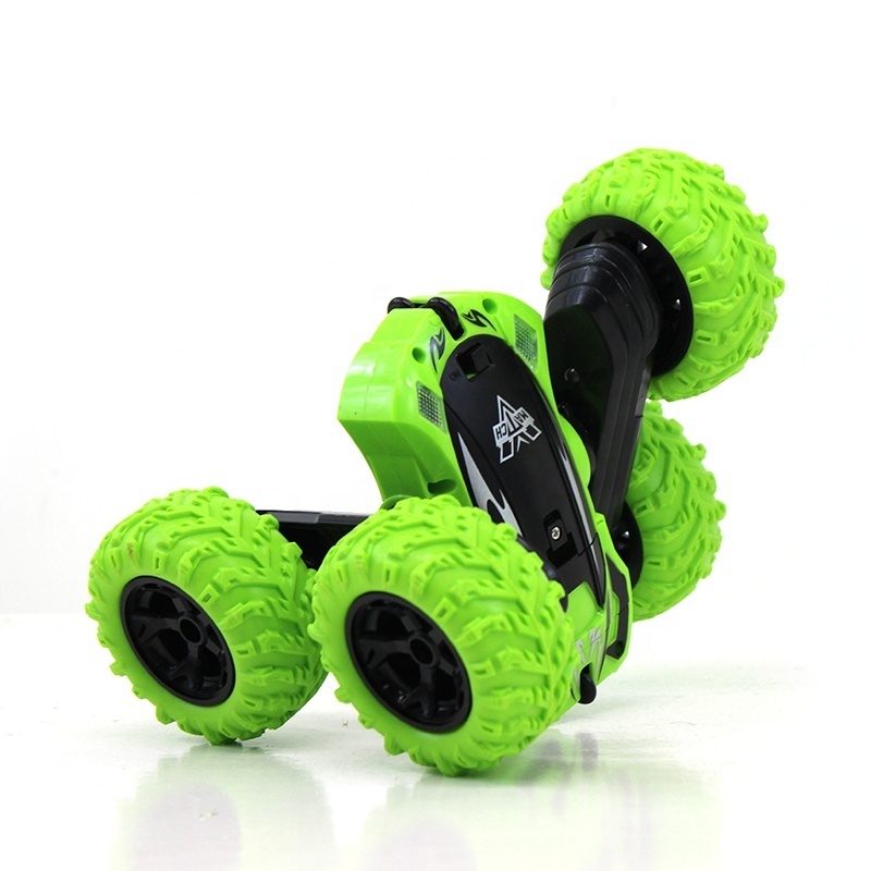 2.4G remote control cars toy double-sided rolling mini drift twist rc swing arm stunt car