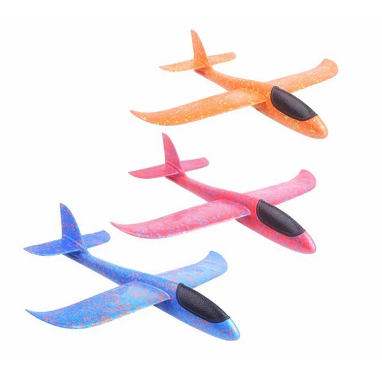 48cm Airplane Toys Kids EPP Hang Glider 3D Hand Throwing Air Flying Toy Model Foam Plane