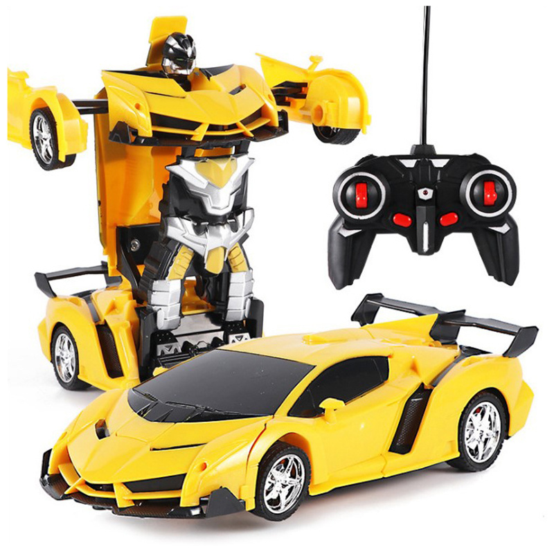 Deformation Racing Vehicle 360 Rotating Stunt Remote Control Transform robot 1/18 rc cars