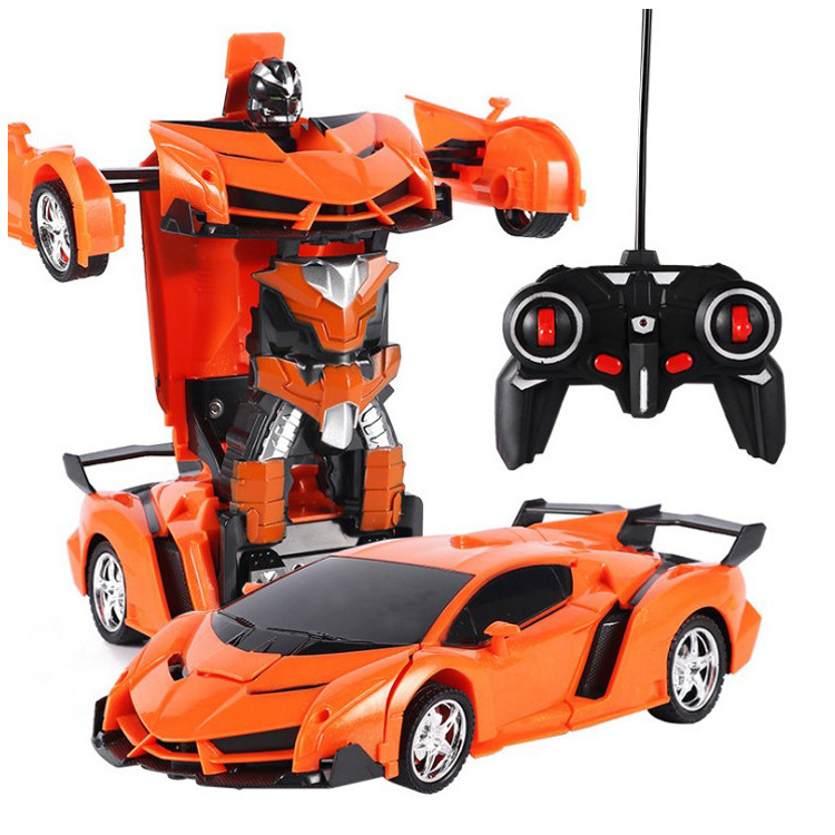 Deformation Racing Vehicle 360 Rotating Stunt Remote Control Transform robot 1/18 rc cars