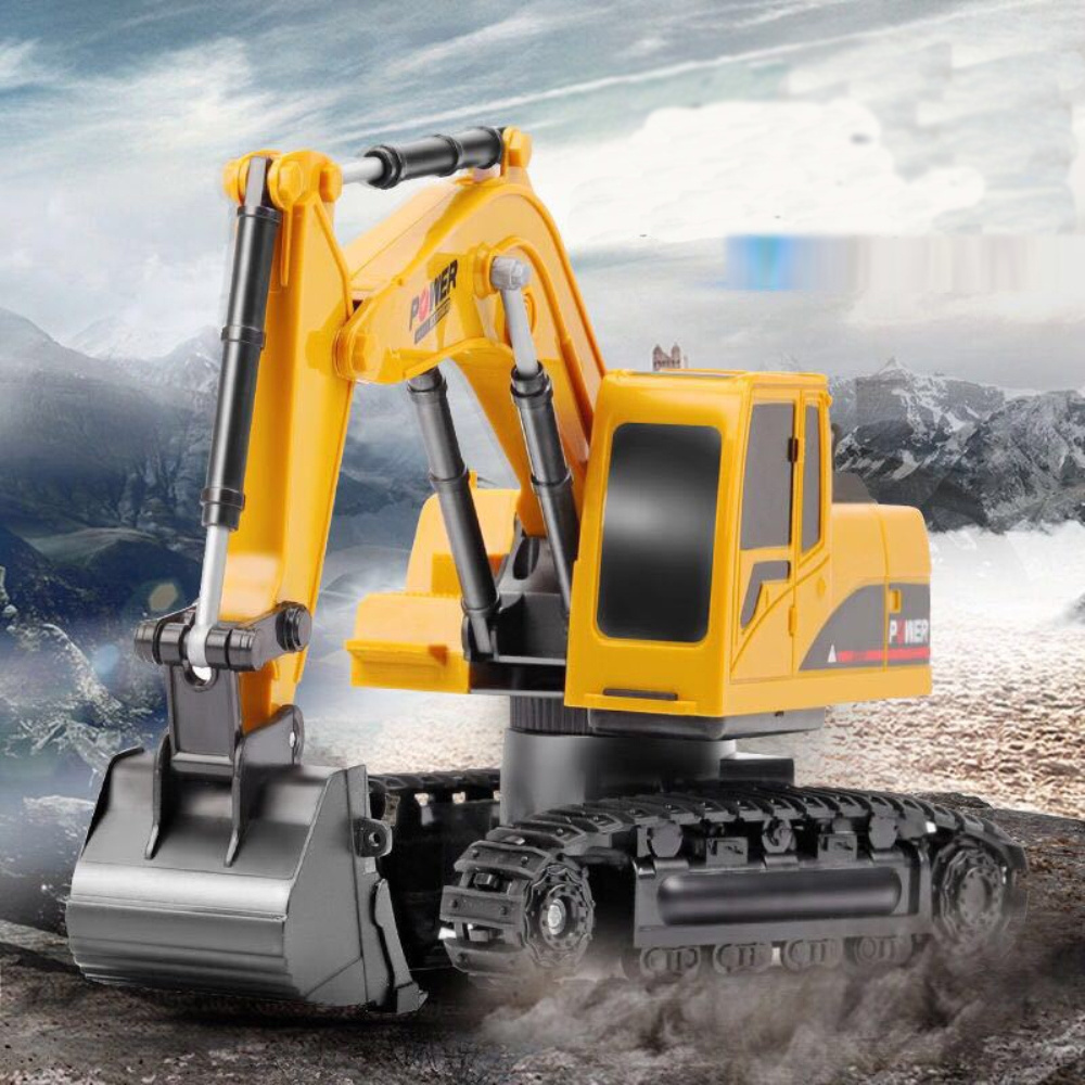 2.4Ghz 6 Channel 1:24  simulated  alloy radio remote control rc excavator truck toy