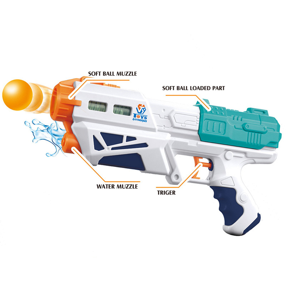 2 In 1 Shooting Gun Toy Summer Toy EVA  Soft Ball Gun gun  shooting ball foam dart blaster for kids