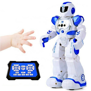 Intelligent Remote Control Induction Robots Toys with Light and Sound for Kids