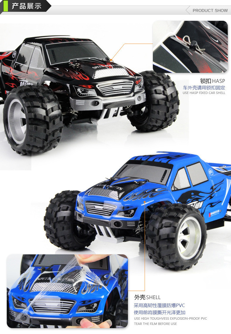 Wltoys A979 1/18 RC Car 4WD Racing monster truck Remote Control Cars 2.4G RC Vehicle  Rc Rock Crawler 4x4  High Speed Car