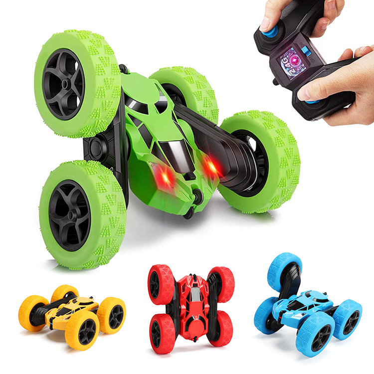 Kids adult toys remote control car battery double sided 360 rolling drift twist swing arm mini rc stunt car