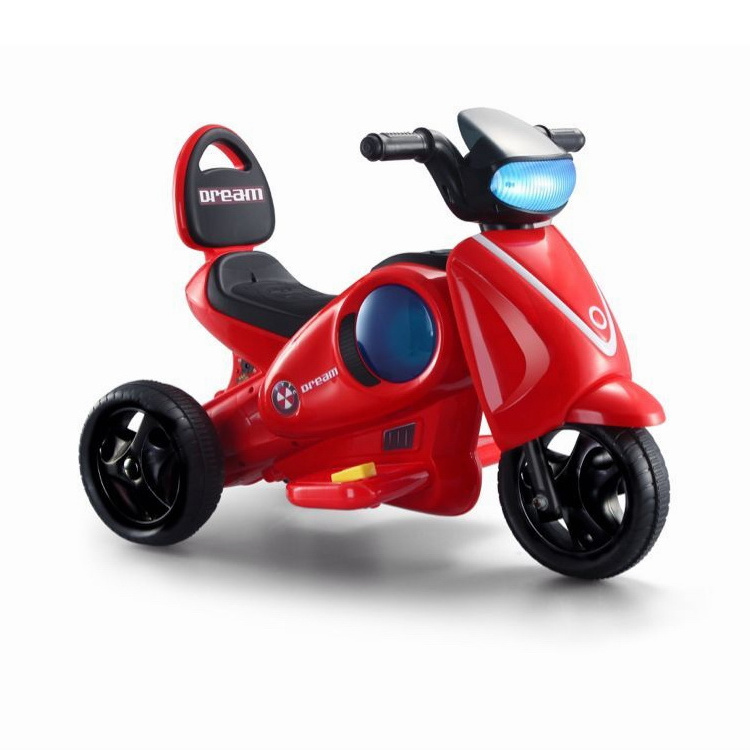 Ride on Car Kids Electric Children's Motorcycle Tricycles Hot Selling 6V 4.5AH Battery Plastic Unisex ABS 3 Wheels