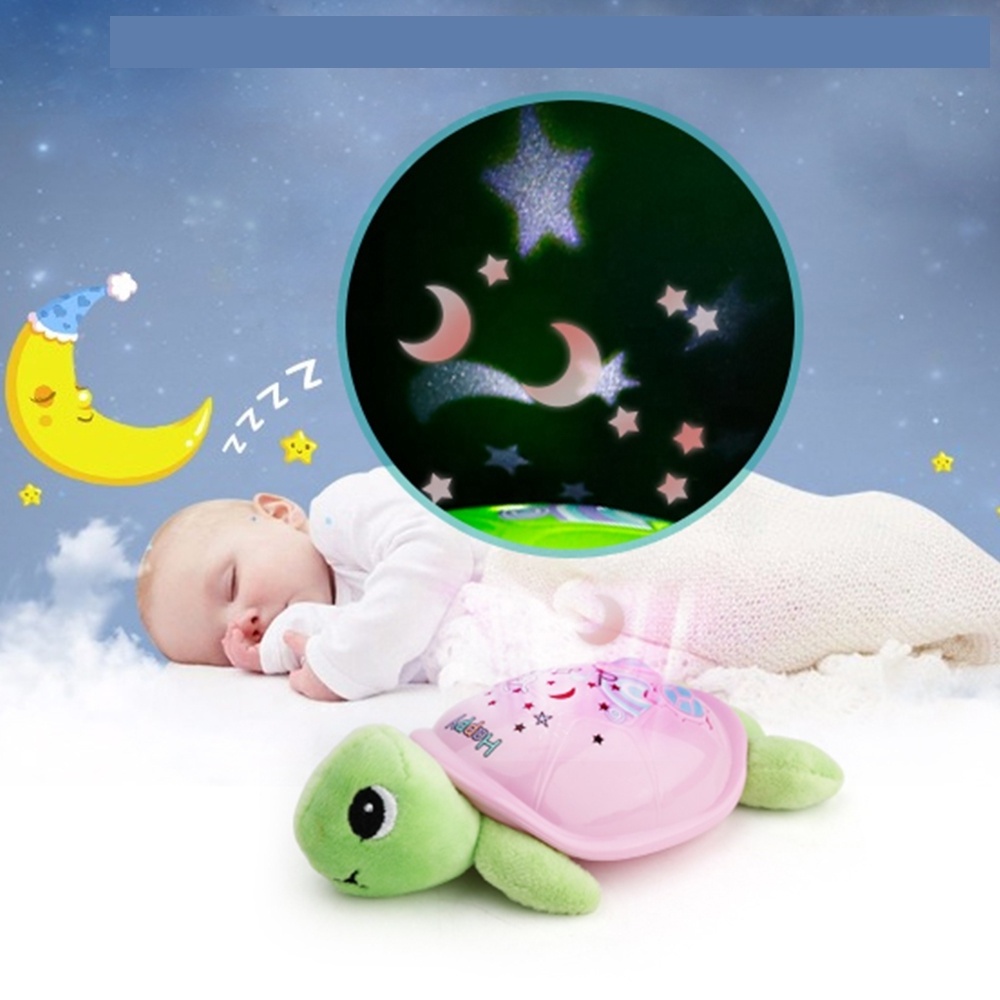 Baby birthday gift placate baby educational plush musical toys cute sleep animal plush toy with LED light