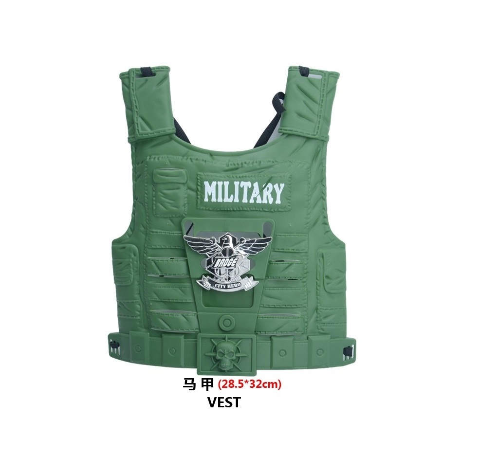 Wholesale Cheap hot selling children kid military vest soldier costume toys play set