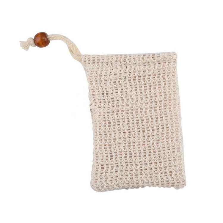 Factory Wholesale Custom Size Mesh Soap Bag Free Sample High Quality Sisal Soap Net Bag