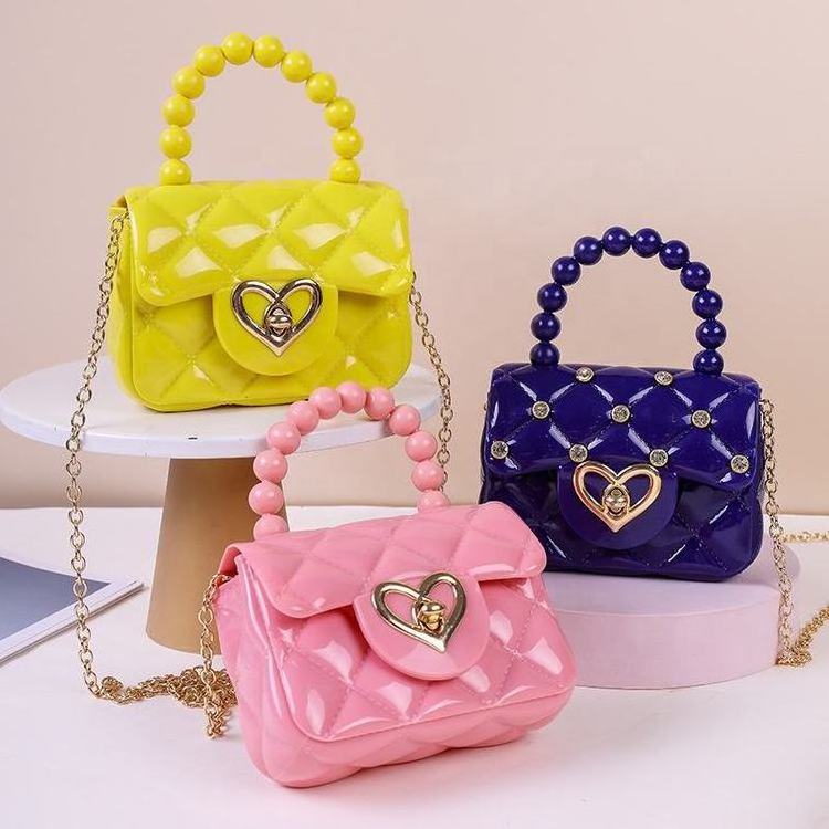 Summer Bags 2022 Candy Kids Crossbody Handbags Luxury Designer Mini PVC Jelly Purses and Bags