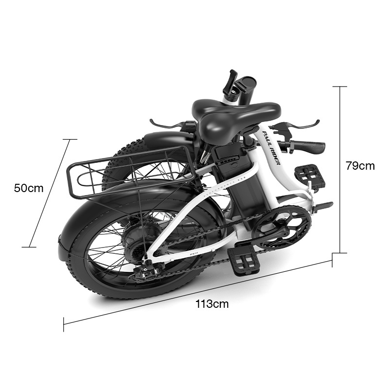 7 speed 48V 350W 500W 750W 10AH 20'' Folding ebike snow step through Bicycle Electric fat tire electric e Bike