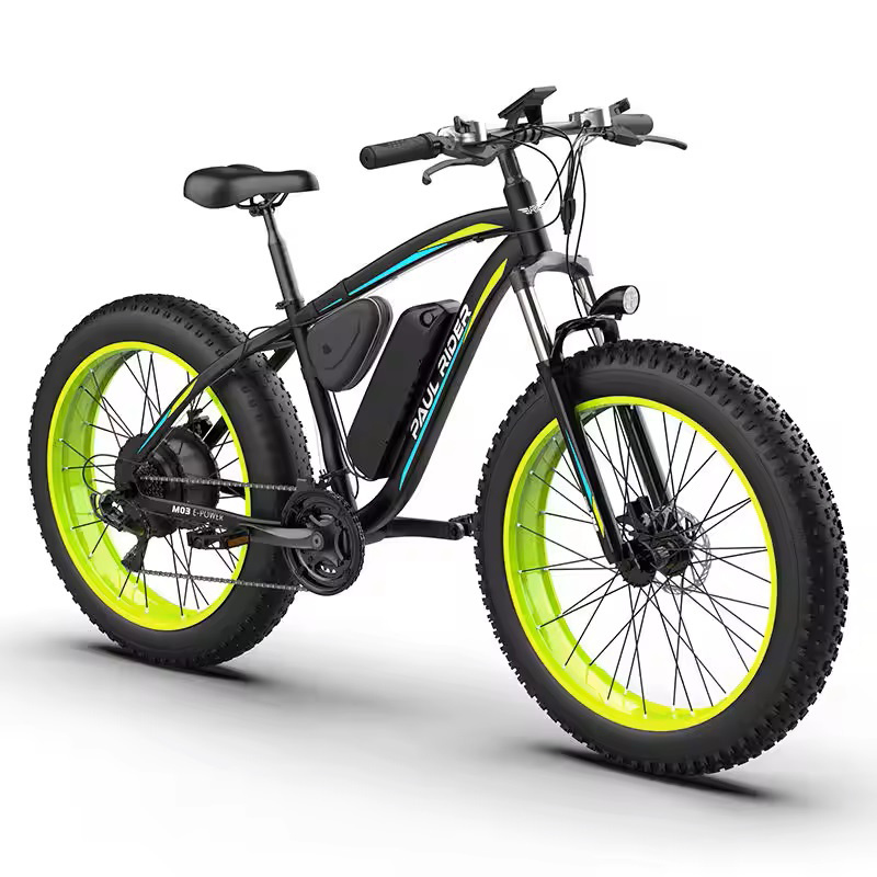 PAUL RIDER 26 Inch 48V 500W 1000W hybrid e bike mtb ebike Fat Tire Electric Mountain Bike