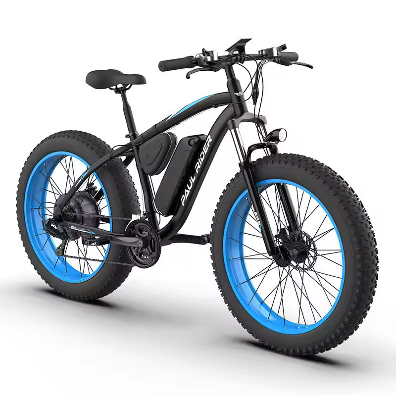 PAUL RIDER 21 speeds 26 inch 48V 500W 1000W Fat Tire bicycle city e bike mtb Electric Mountain Bike