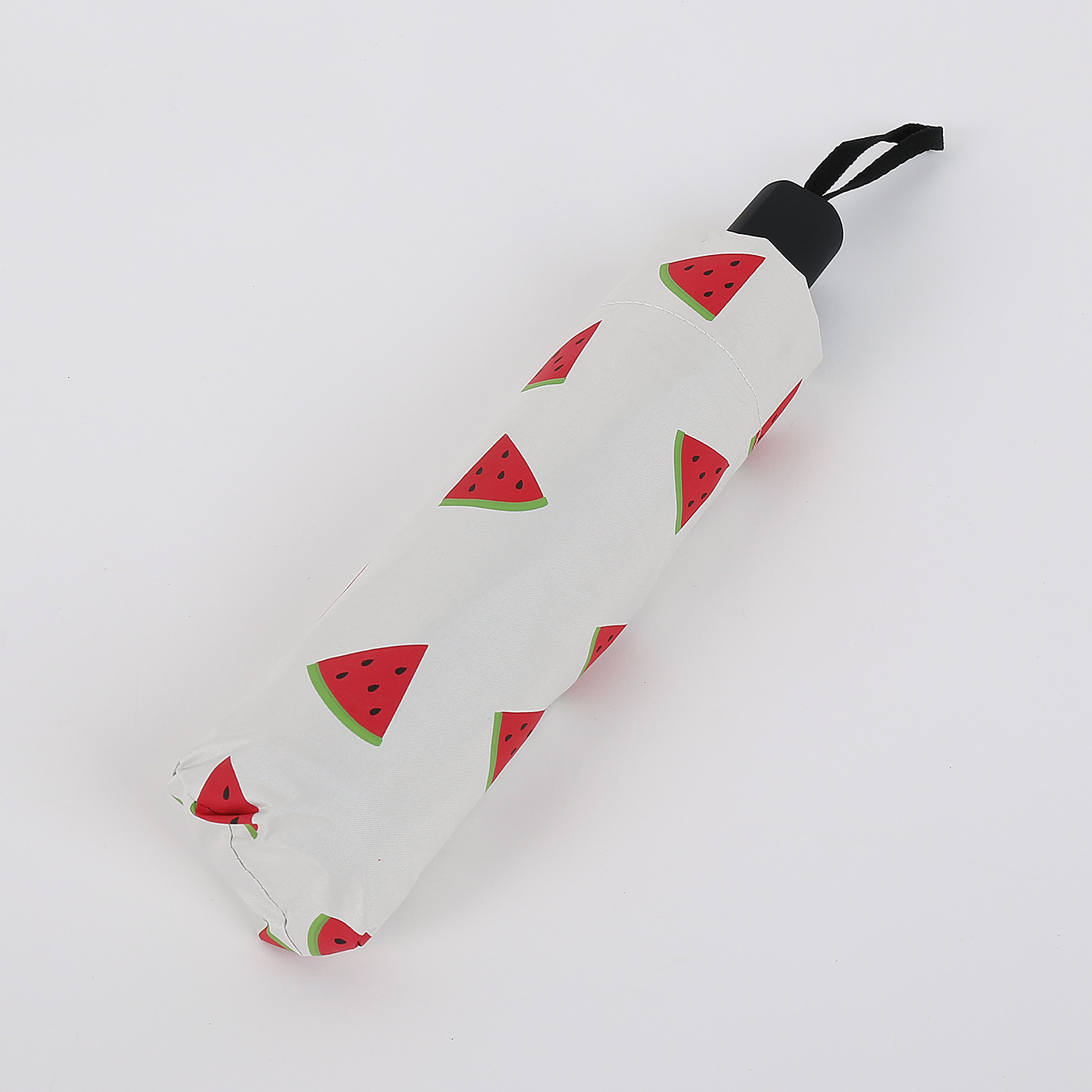 3 fold sublimation watermelon print all over windproof girls umbrella