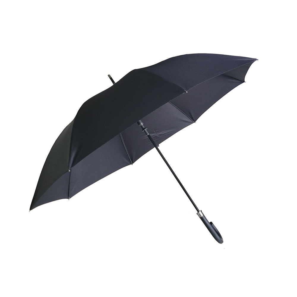 High quality  RPET pongee fiberglass ribs  high level  hook  handle umbrella