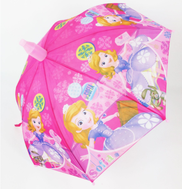 Sublimation printing lovely carton  anti drip kids umbrella