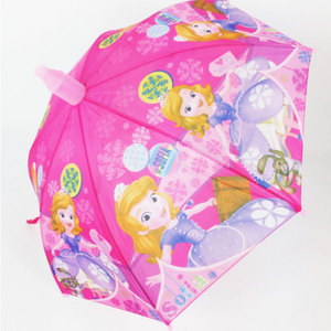 Sublimation printing lovely carton  anti drip kids umbrella